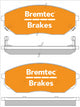 BREMTEC 4WD BRAKE PADS SET KIA SORENTO 2.5D, 3.3V6 BT1852E