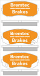 BREMTEC 4WD BRAKE PADS SET CANTER (FE5_ FE8_) 3.0 DiTD BT1855E