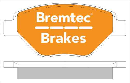 BREMTEC EURO-LINE BRAKE PADS SET MEGANE II (BM0B, M0B) 1.4L BT1876ELC