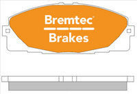 BREMTEC PRO-LINE HD CERMAIC+ LOW DUST TOYOTA HIACE 2005- FRONT BT1878PRO