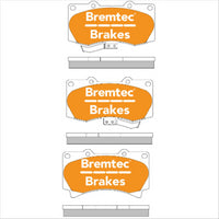 BREMTEC 4WD BRAKE PADS SET HUMMER H3 3.5, 3.7 2005- BT1890E