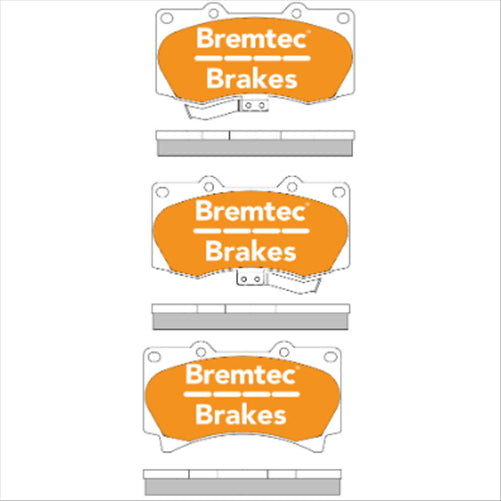 BREMTEC 4WD BRAKE PADS SET HUMMER H3 3.5, 3.7 2005- BT1890E
