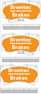 BREMTEC PRO-LINE BRAKE PADS SET HUMMER H3 3.5, 3.7 2005- BT1890PRO
