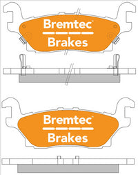 BREMTEC 4WD BRAKE PADS SET HUMMER H3 3.5, 3.7 2005- BT1891E