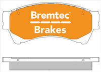 BREMTEC TRADE-LINE BRAKE PAD FRONT SET MAZDA6 GH, ATENZA GH BT1897TS