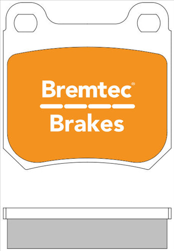 BREMTEC EURO-LINE BRAKE PADS SET SAAB 9-3, 9-5 (YS3D) 1997-01 BT190ELC