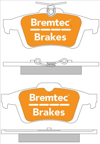 PRO-LINE BRAKE PADS SET FORD FOCUS III 2.0TD 2011- BT1911PRO