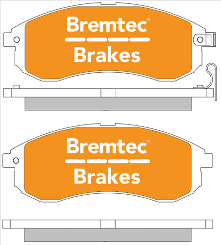 BREMTEC TRADELINE BRAKE PAD SET FRONT TRITON 2.5, 3.0 4WD SUMITOMO BT1912TS