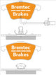 BREMTEC TRADELINE BRAKE PAD SET FRONT AUDI A4 (8EC)1.8, 2.0, 3.0 BT1923TS