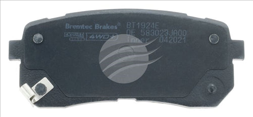 BREMTEC 4WD BRAKE PADS SET HYUNDAI ILOAD 2.4, 2.5 TQ BT1924E
