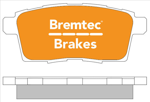 BREMTEC TRADE-LINE BRAKE PADS SET MAZDA CX7, CX9 2.3, 3.7 WAGON BT1927TS