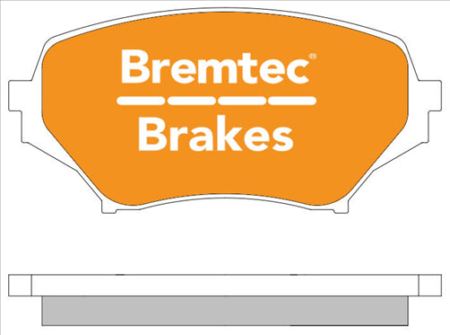 BREMTEC TRADELINE BRAKE PAD SET FRONT MAZDA MX-5 (NC) 2D 1.8 2006- BT1933TS