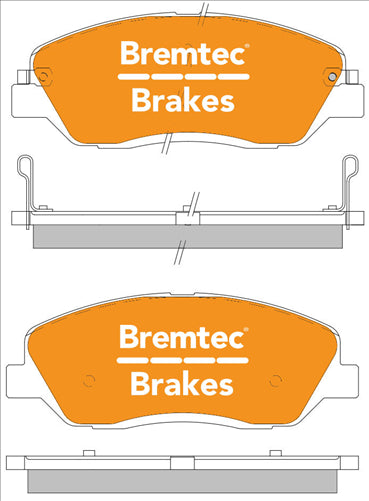 BREMTEC TRADE-LINE BRAKE PAD FRONT SET SANTA FE GENESIS KIA SORENTO BT1934TS