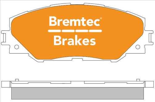 BREMTEC 4WD BRAKE PADS SET TOYOTA RAV4 III 2.0 VVTi BT1937E