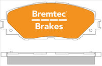 BREMTEC 4WD BRAKE PADS SET TOYOTA RAV4 III 2.0 VVTi BT1937E