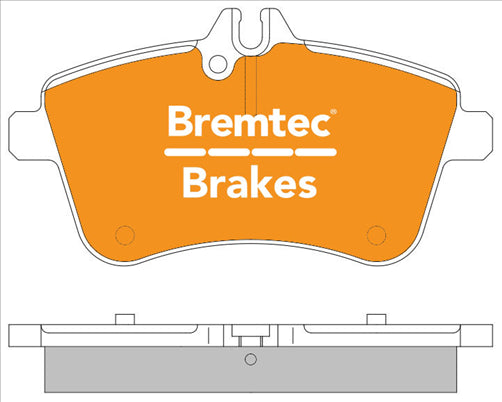 BREMTEC EURO-LINE BRAKE PADS SET MERCEDES A-CLASS A200 (W169) BT1938ELC