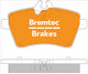 BREMTEC EURO-LINE BRAKE PADS SET MERCEDES A160, A180 (W169) BT1940ELC
