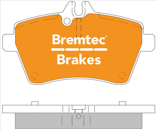 BREMTEC TRADELINE BRAKE PAD SET FRONT MERCEDES A160, A180 (W169) BT1940TS
