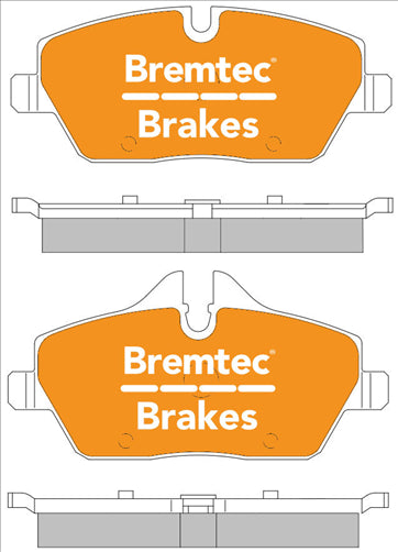 BREMTEC EURO-LINE BRAKE PADS SET MINI R56 COOPER S 2.0T 2010- BT1941ELC