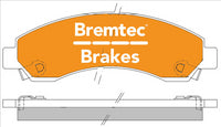 BREMTEC PRO-LINE BRAKE PADS SET GREAT WALL V200, V240 & ABS BT1942PRO
