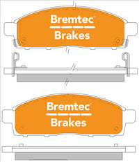 BREMTEC TRADE-LINE BRAKE PAD FRONT SET TRITON CHALLENGER FIAT FULLBAC BT1944TS