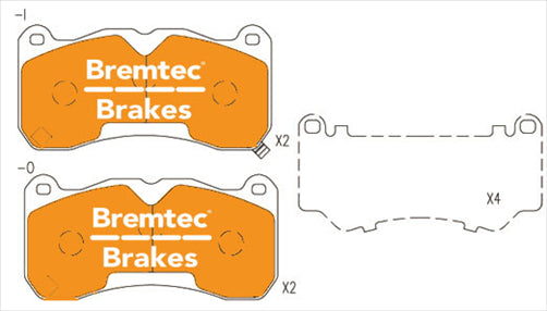 BREMTEC EVOLVE HRBID-CARBON MUSTANG SHELBY GT500 5.8L BT19450EV550
