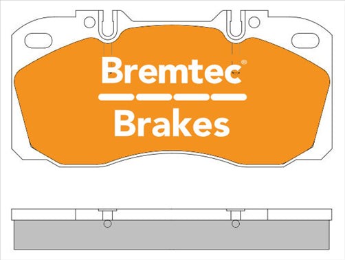BREMTEC EURO-LINE BRAKE PADS SET BT1947ELC