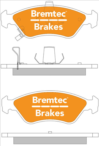 BREMTEC TRADE-LINE BRAKE PADS SET KIA CREDOS 2.0 1998-01 BT1953TS