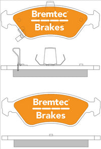 BREMTEC TRADE-LINE BRAKE PADS SET KIA CREDOS 2.0 1998-01 BT1953TS