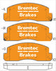 BREMTEC 4WD BRAKE PADS SET TOYOTA COASTER HZB40,HZD50 BT1955E