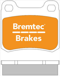BREMTEC EURO-LINE BRAKE PADS SET MERCEDES E-CLASS (W124) E300 BT195ELC