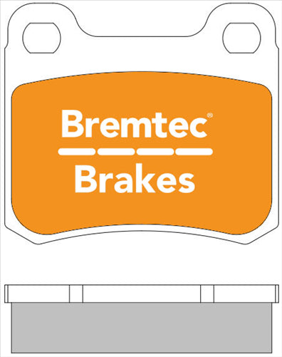 BREMTEC TRADELINE BRAKE PAD SET REAR MERCEDES E-CLASS (W124) E300 BT195TS