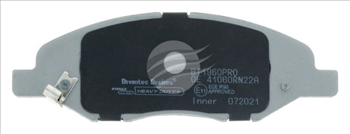 BREMTEC PRO-LINE BRAKE PADS SET NISSAN TIIDA 2005- BT1960PRO