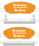 BREMTEC TRADE-LINE BRAKE PAD FRONT SET TIIDA BLUEBIRD CUBE MICRA NOTE BT1960TS