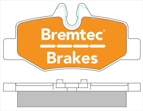 BREMTEC EURO-LINE HD BRAKE PADS SET MERCEDES VITO (W639) 2003- BT1963ELH