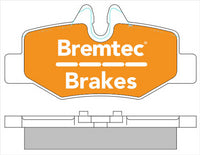 BREMTEC PRO-LINE HD CERAMIC+ ZERO DUST MERCEDES VITO (W639) 2003- BT1963PRO