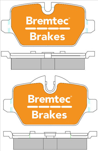 BREMTEC TRADE-LINE REAR BRAKE PADS SET BMW 1 SERIES 120i (E87) 2004- BT1965TS