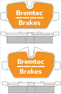 BREMTEC TRADE-LINE REAR BRAKE PADS SET BMW 1 SERIES 120i (E87) 2004- BT1965TS