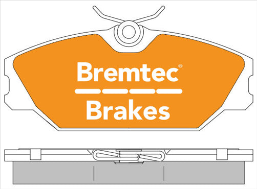 BREMTEC EURO-LINE BRAKE PADS SET RENAULT SCENIC 1.8, 1999-03 BT1966ELC