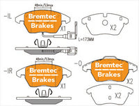 BREMTEC EURO-LINE BRAKE PADS SET VOLKSWAGEN POLO (6R_) 1.8GTi BT19670ELC