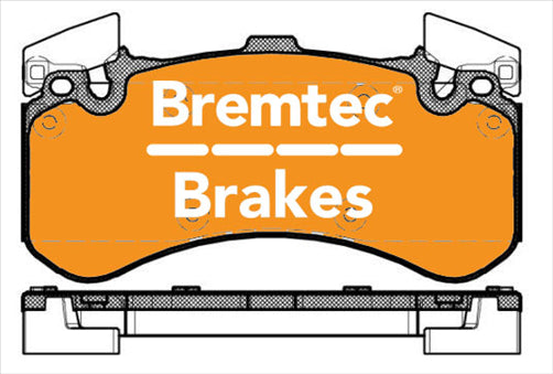 BREMTEC EURO-LINE BRAKE PADS SET BT19750ELC