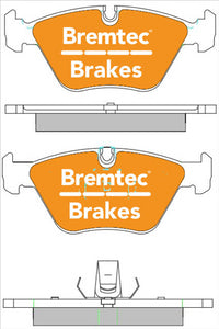 BREMTEC TRADELINE BRAKE PAD SET FRONT BMW X3 (E83) 2004- BT1976TS