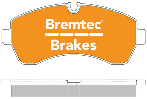 BREMTEC PRO-LINE HD CERAMIC+ ZERO DUST MERCEDES SPRINTER (906 311 DI BT1978PRO