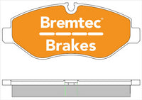 BREMTEC PRO LINE HD CERAMIC+ ZERO DUST MERCEDES SPRINTER (906 BREMBO BT1979PRO