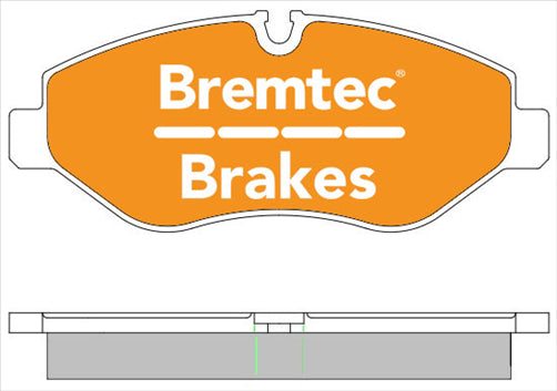 BREMTEC PRO LINE HD CERAMIC+ ZERO DUST MERCEDES SPRINTER (906 BREMBO BT1979PRO