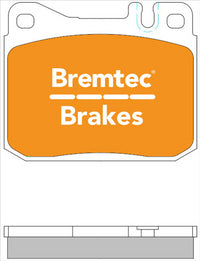 BREMTEC TRADE-LINE BRAKE PADS SET MERCEDES 220D 230 280E 1976-79 BT197TS
