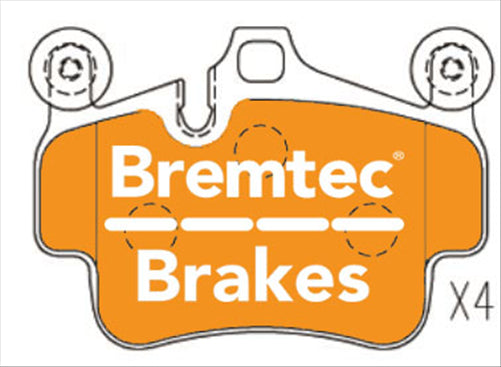 BREMTEC EURO-LINE BRAKE PADS SET BT19810ELC