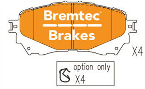 BREMTEC PRO-LINE BRAKE PADS SET MAZDA 6 (GJ, GH) 2.5L 2012- BT19820PRO
