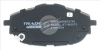 BREMTEC TRADELINE BRAKE PAD SET FRONT TOYOTA COROLLA (ZRE18_) 1.8 20 BT19830TS