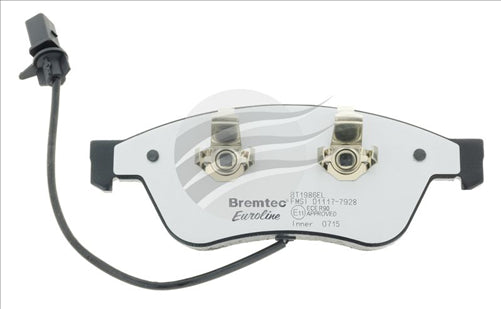 BREMTEC EURO-LINE BRAKE PADS SET AUDI A8 (4E_) 3.2, 4.2 2005- BT1986ELC